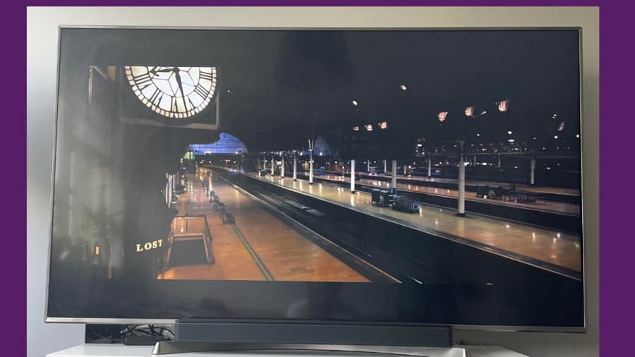 escena película Paddington estación de Paddington