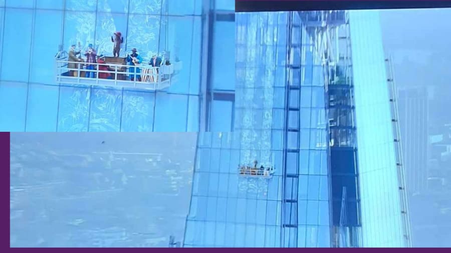 Rascacielos The Shard escena película oso Paddington