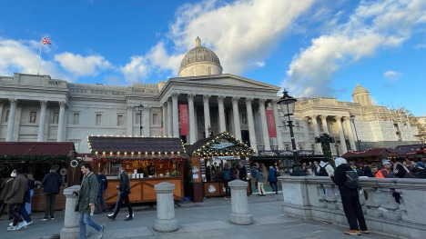 Mercado navideño en Trafalgar Square